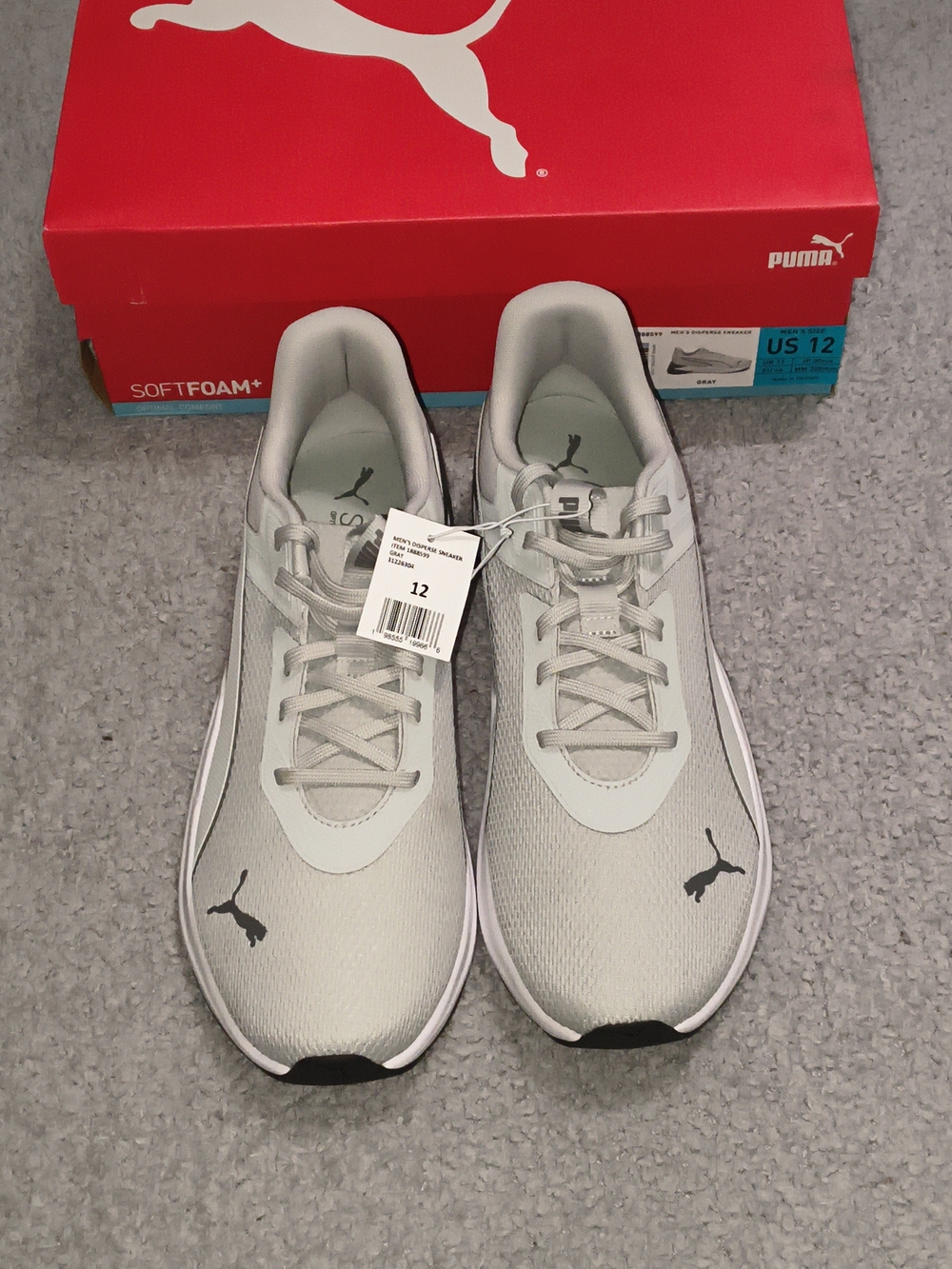 Puma Men's Athletic Shoes Gray White